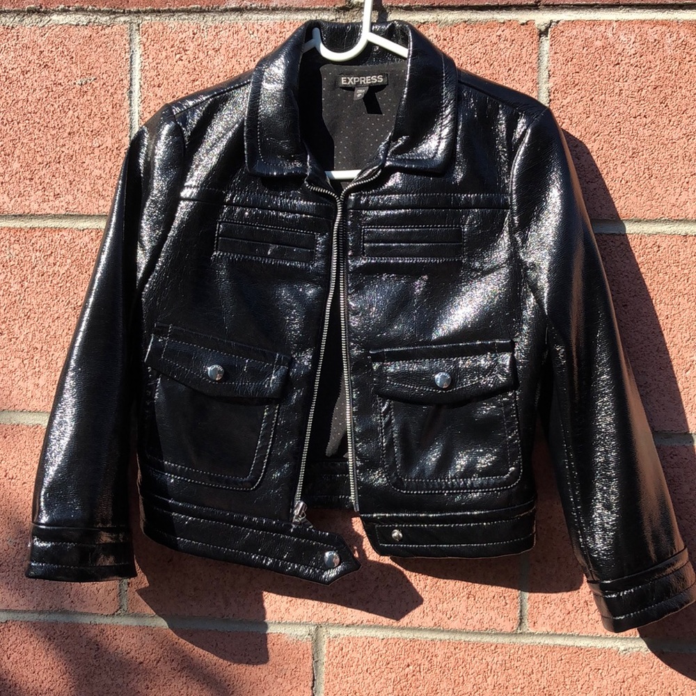 Express Cropped Black Jacket -S